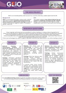 GEiO Research Programme Poster